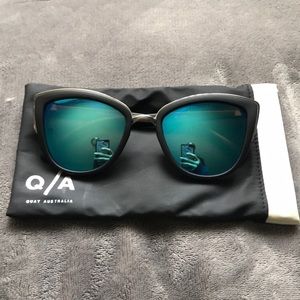 Quay My Girl mirrored cat eye sunglasses